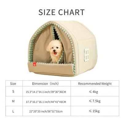 Gemütliche und geschlossene Hundehütte